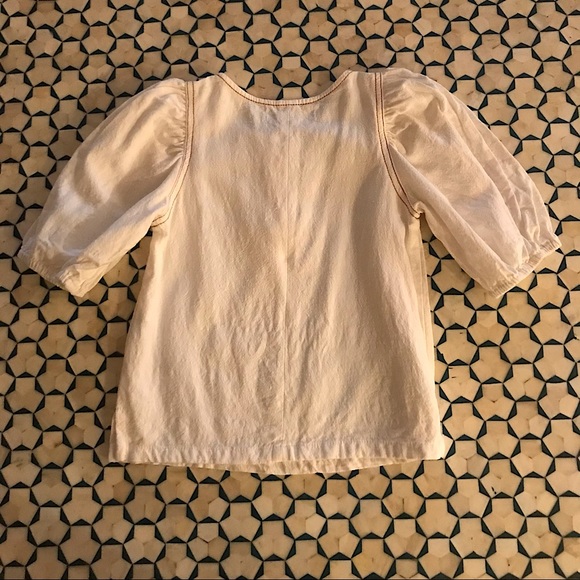 Zara Girls Puff Sleeve Top size 8 - Picture 3 of 4
